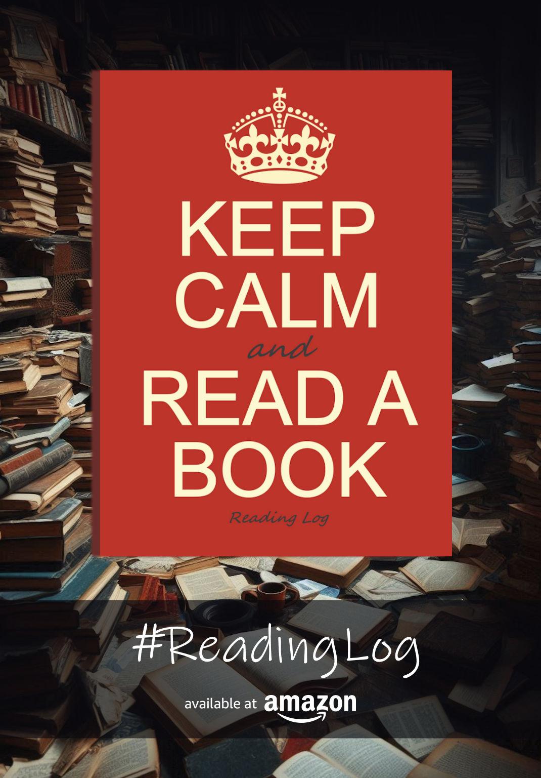 Reading Log with Keep Calm quote